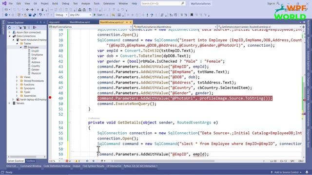 How to Connect SQL Server Database to WPF Application | CRUD Operation in WPF C# смотреть онлайн