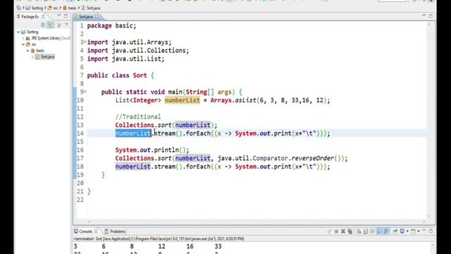 Sorting in Java - 1/3 comparator, comparable смотреть онлайн