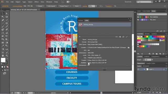 Урок 91. Работа с панелью Links в Adobe Illustrator. Полный курс обучение с нуля