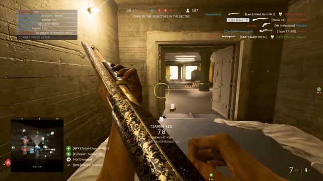 Battlefield 5 Model 37 makes players react SALTY in chat смотреть онлайн