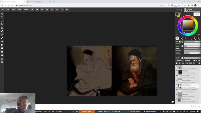 Master Copying in Aggie.io of Abraham van Dijck's Sleeping Old Man смотреть онлайн