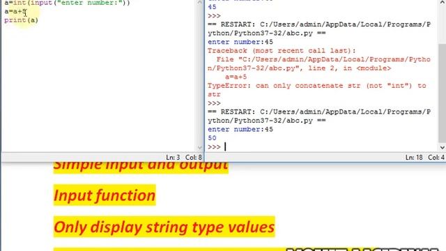 Class 11th IP chapter 4⏭️python fundamentals⏭️#4 simple input and output, print function смотреть онлайн