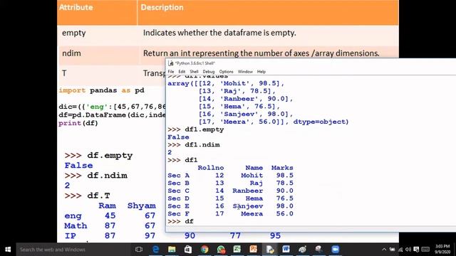 DataFrame Attributes|Class XII IP смотреть онлайн
