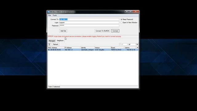 Mikrotik Router Does not support secure connection - Winbox смотреть онлайн