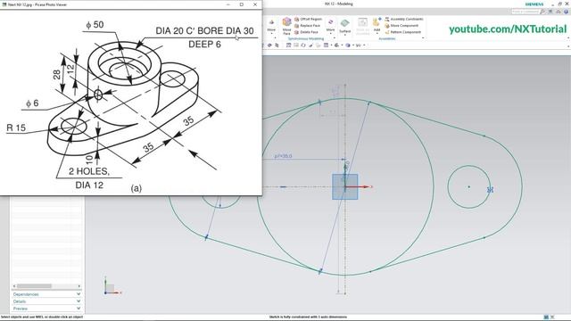 Siemens NX 3D Modeling Tutorial for Beginners смотреть онлайн