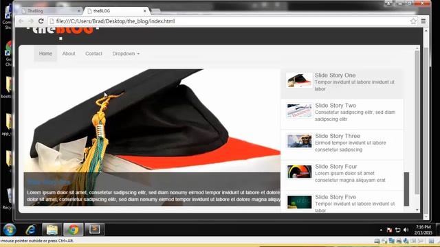 Learn how to build a Blog website using Twitter Bootstrap Part 4 смотреть онлайн