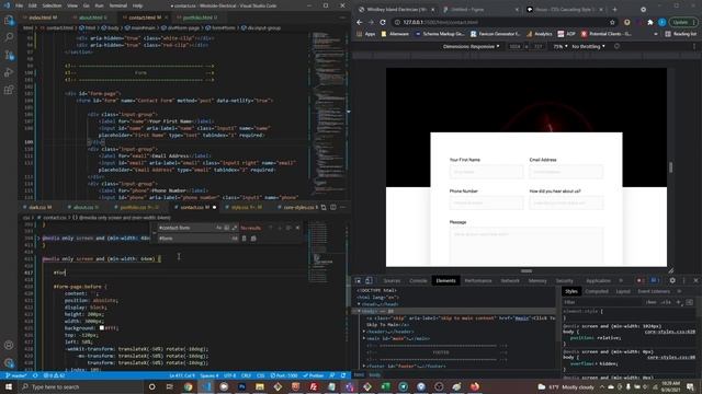 Westside Electric 8 - Contact Page - How to build a mobile first in just HTML and CSS смотреть онлайн