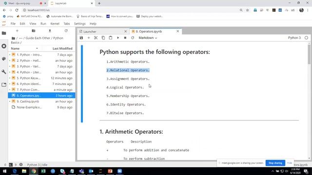 13. Python in Tamil - Operators Introductions смотреть онлайн