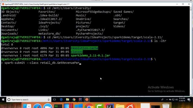 Run jar file using Spark Submit смотреть онлайн