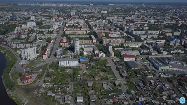 Курган. Аэросъемка с квадрокоптера. 4к video UHD смотреть онлайн