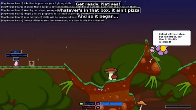 Walkthrough Hedgewars - Campaign Mode - A Classic Fairytale - Mission 1: First Blood смотреть онлайн