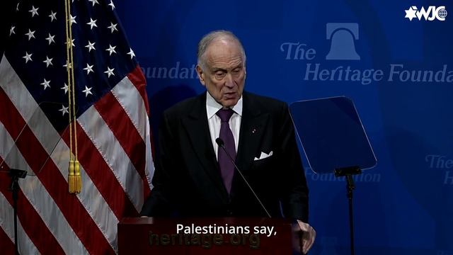 WJC President Ronald S. Lauder on Israel and Antisemitism at The Heritage Foundation смотреть онлайн