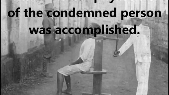 EXECUTION BY GARROTE