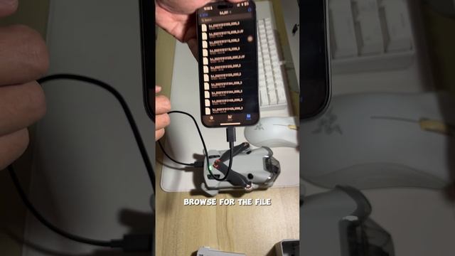 DJI Mini 4 Pro to iPhone 15 Pro: Transfer on the go while drone is powered off. смотреть онлайн