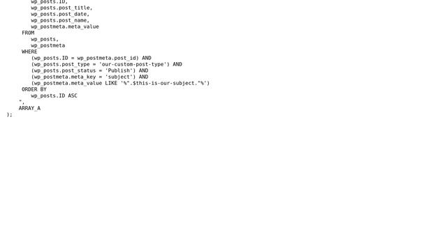 Wordpress: Get all posts WHERE custom_field is LIKE value смотреть онлайн