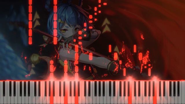 Genshin Impact OST / PV Music - "Pyro Chapter" - Chef de Cuisine Xiangling | [Piano Cover]「ピアノ」 смотреть онлайн