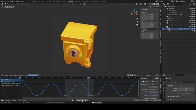 Сейф, ящик с добычей.flv