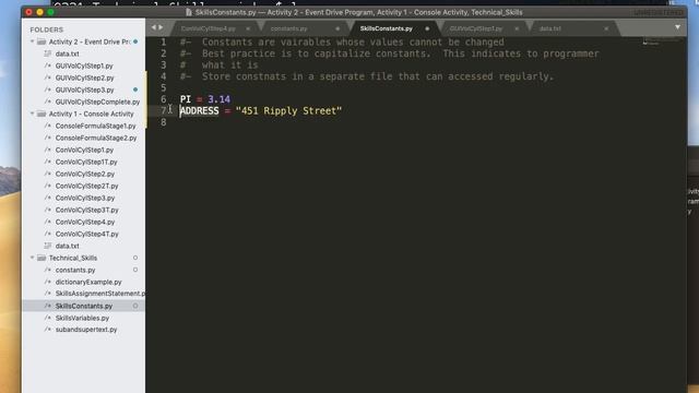 Skills Python - Constants смотреть онлайн