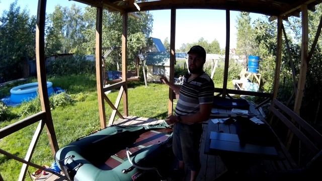 Надувная лодка Хантер 300 ЛТ | часть 2: первая сборка из коробки смотреть онлайн