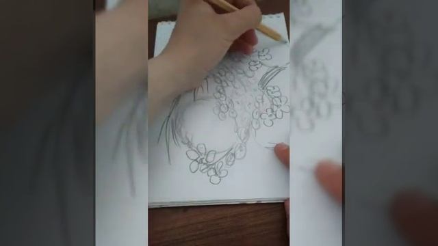 Рисую жостово гуашью