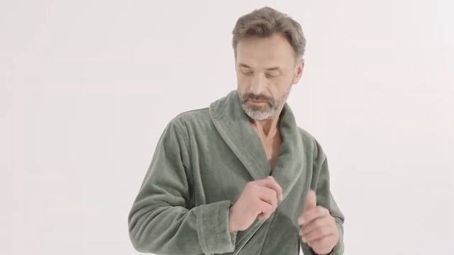 Мужской халат «Саймон», цвет: серебристый эвкалипт смотреть онлайн