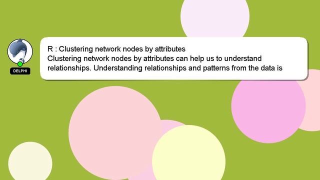 R : Clustering network nodes by attributes смотреть онлайн