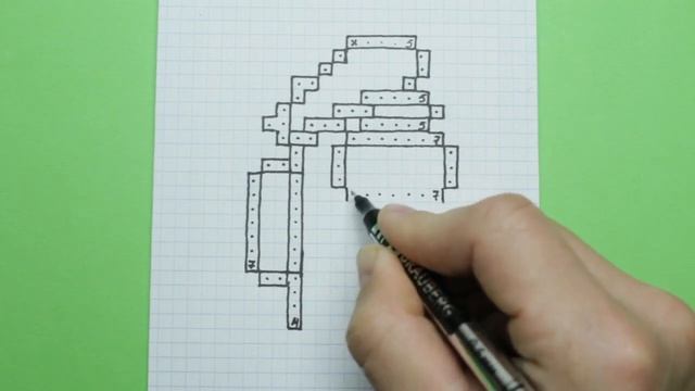 Как нарисовать Амонг Ас в форме генерала по клеточкам смотреть онлайн