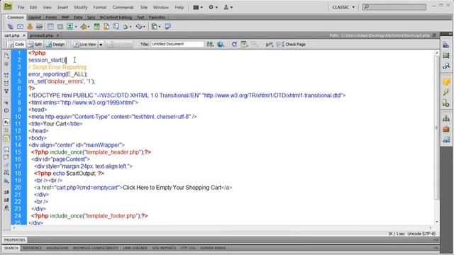 E-Commerce, PHP, mySQL, Shopping Cart PHP Multidimensional Array смотреть онлайн