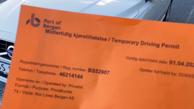 Overlevering av min Volvo V70 (BS52907) til Hurtigruten, dato: 01/04-2022 смотреть онлайн