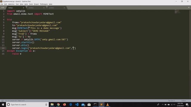 How to send a mail using python in 5 min смотреть онлайн