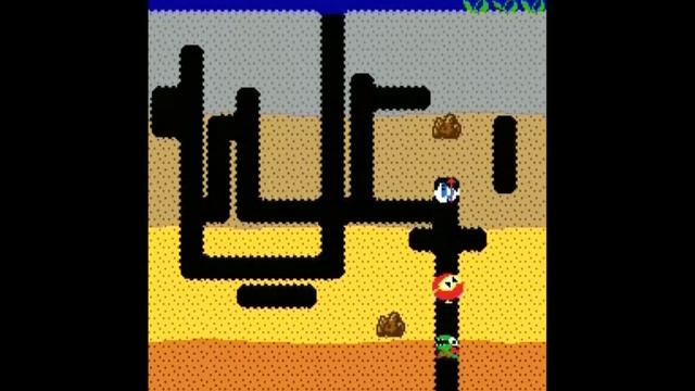DIG DUG original arcade gameplay 999990pts (3times playback speed) смотреть онлайн