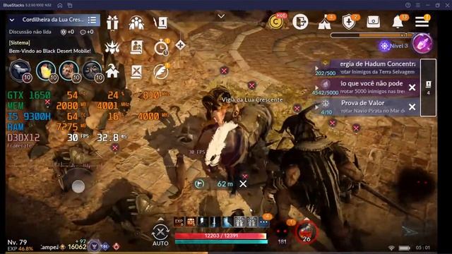 TESTE DE FPS NO BLACK DESERT MOBILE смотреть онлайн