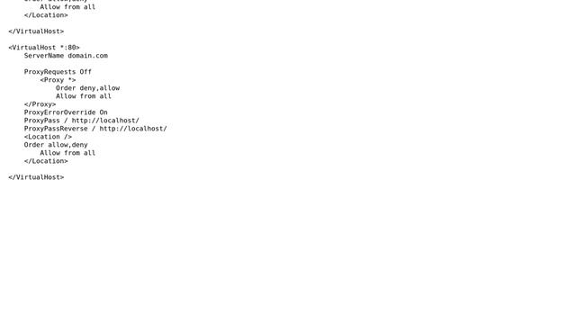 Apache ProxyPass Virtual host смотреть онлайн