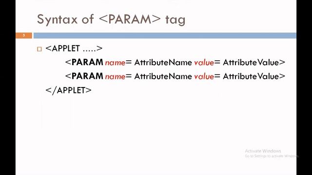 PARAM tag of Applet|3360701|AJAVA|Shweta Patel смотреть онлайн