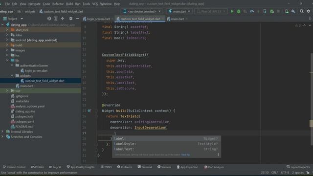 Custom Text Field Widget | Flutter Dating App | GetX Flutter & Firebase Push Notification Tutorial смотреть онлайн