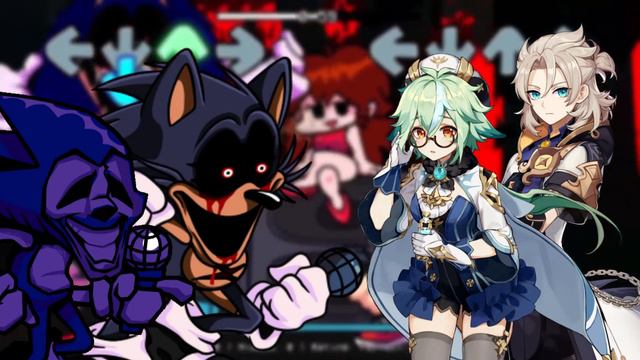 LORD X AND MAJIN VS SUCROSE AND ALBEDO SINGS HILL OF THE VOID ~ FNF COVER (HILL OF THE VOID) смотреть онлайн