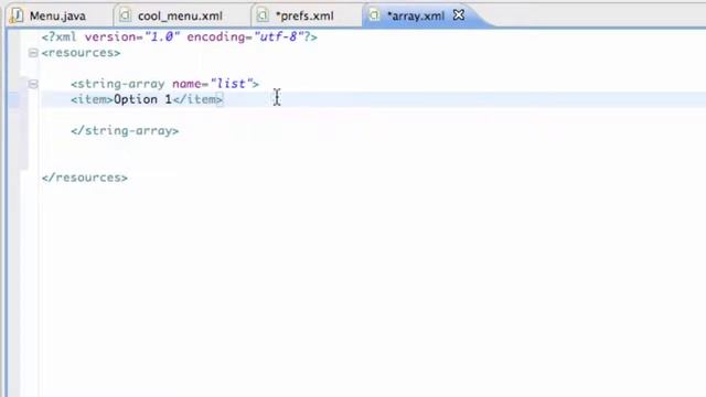 Android Application Development Tutorial 55 Setting up a String array resource смотреть онлайн