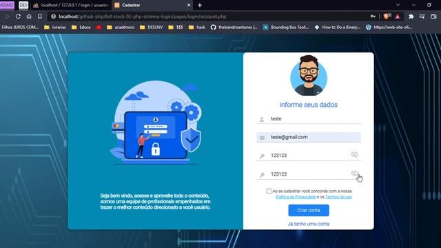 #02 PHP Portfolios - Jr Full Stack Developer - Sistema Login Simples смотреть онлайн