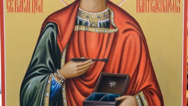 Икона Пантелеймон Целитель золочение смотреть онлайн