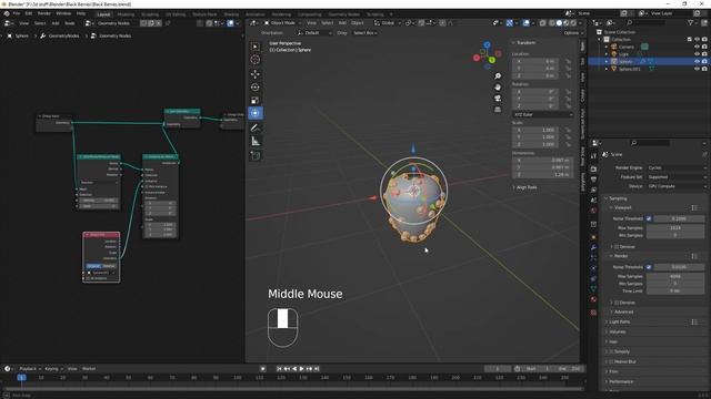 Model Blackberries/Raspberries with Geometry Nodes - Easy смотреть онлайн