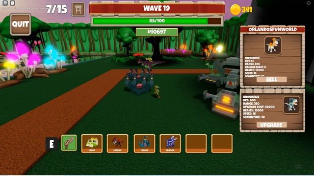 TUTORIAL HOW TO BEAT JURASSIC JUNGLE IN MEDIUM MODE! - DINO TOWER DEFENSE - WORLD DEFENDERS смотреть онлайн