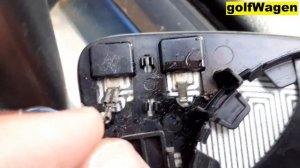 VW Golf 7 side mirror glass replacement