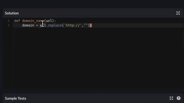 Codewars (Python?) | Extract the domain name from a URL | kyu5 смотреть онлайн