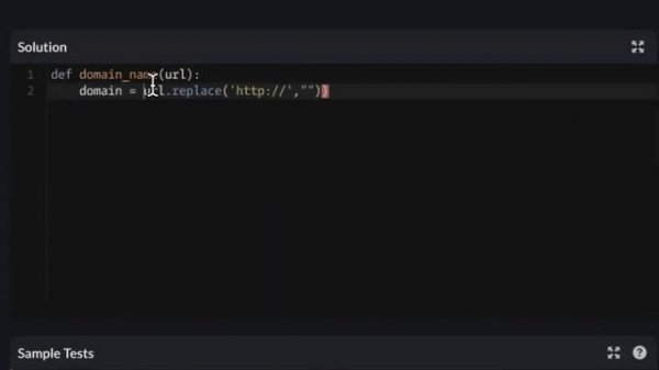 Codewars (Python?) | Extract the domain name from a URL | kyu5