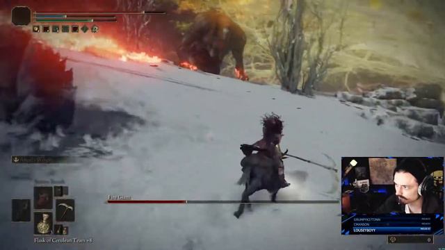 Elden Ring: How a flame based faith build deals with Fire Giant. смотреть онлайн