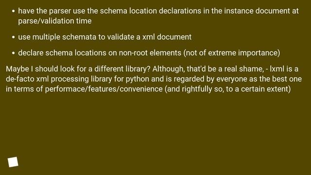 In-document schema declarations and lxml смотреть онлайн