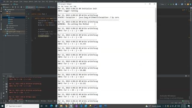 CEN 4802 Assignment 8 (Logging using java.util.logging) смотреть онлайн