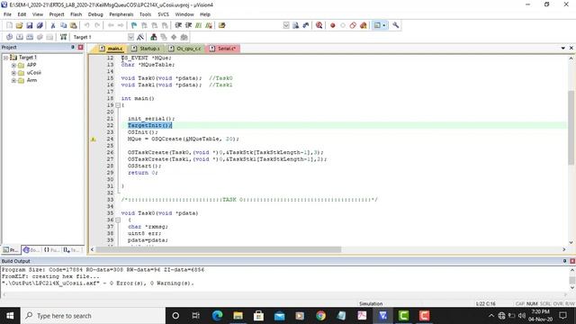 Queue implementation for message passing on LPC2148 смотреть онлайн