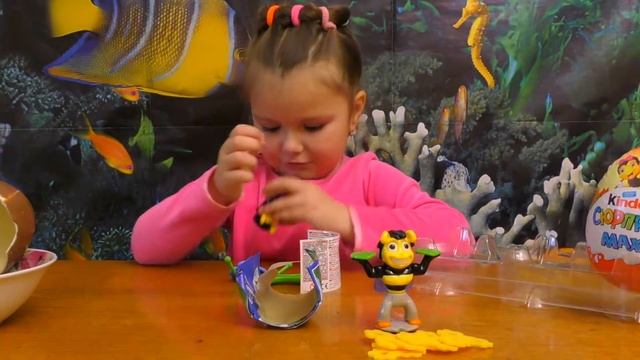 Kinder surprise Maxi 2018 Новинка. Коллекция Пчёлок в киндер сюрприз Макси. смотреть онлайн