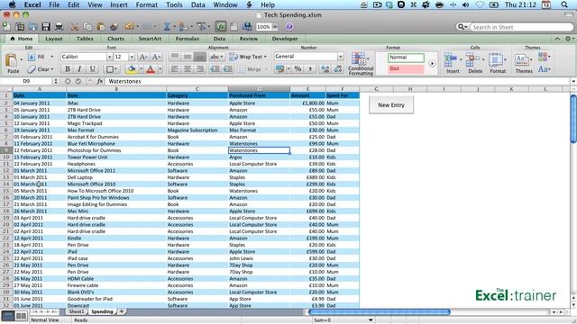 Excel for Mac 2011: Creating a Pivot Table смотреть онлайн